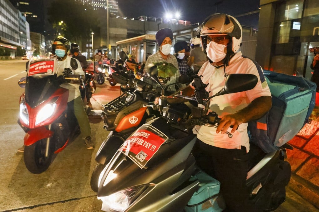 Foodpanda couriers to go on strike from 6pm on Saturday to midnight on Sunday. Photo: Dickson Lee