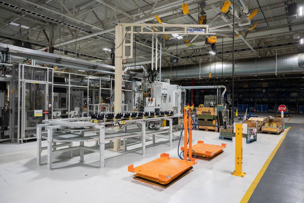 Equipment at a Volvo Group manufacturing facility in Hagerstown, Maryland, where US President Joe Biden last week touted the nation’s job gains. Photo: Bloomberg