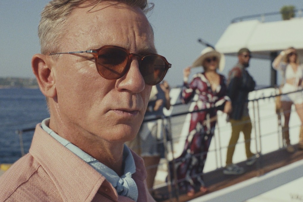 Daniel Craig as Detective Benoit Blanc in a still from Glass Onion: A Knives Out Mystery, Rian Johnson’s entertaining whodunit sequel to his 2019 film Knives Out.