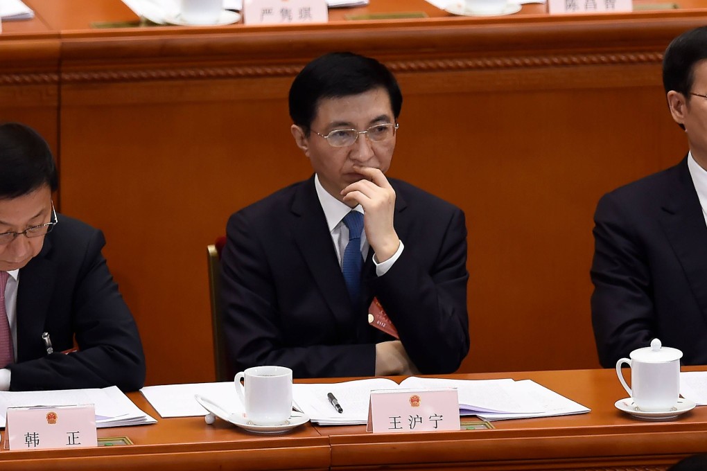 Wang Huning is tipped to rise up the ranks to be NPC chairman. Photo: AFP