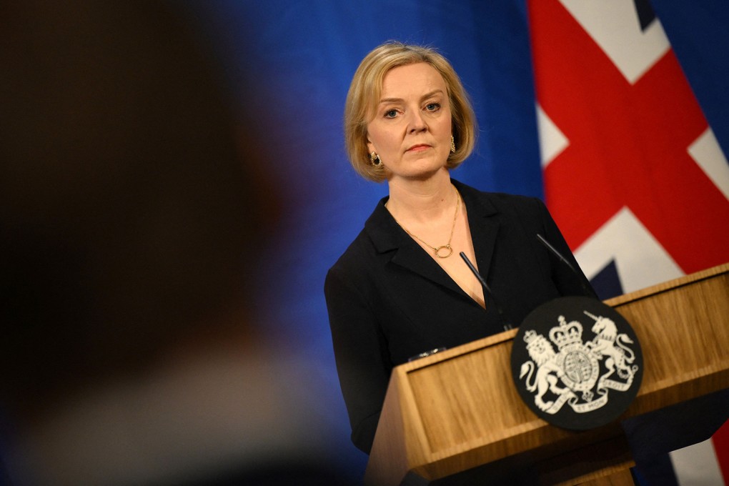 Prime Minister Liz Truss holds a press conference on Oct 14, 2022. Photo: TNS