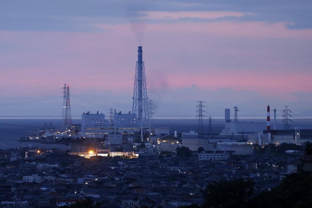 A coal-fired power station in Takasago, Japan, on August 18. Built in 1968, the plant remains in use despite aims to shift to cleaner engery sources. Photo: Bloomberg