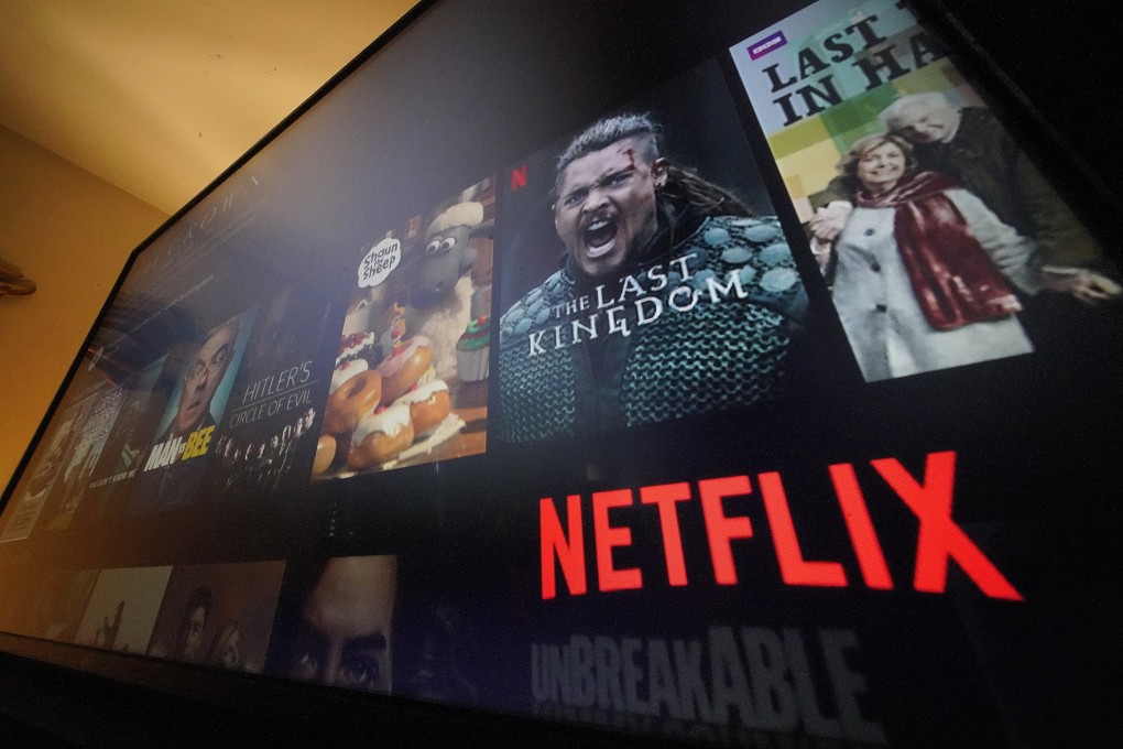 The Netflix menu shown on a screen in Pittsburgh October 17, 2022. Photo: AP