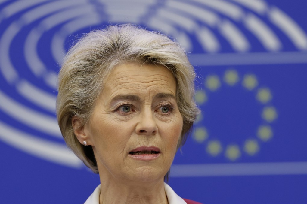 European Commission President Ursula von der Leyen during a Tuesday press conference on new measures to tackle high energy prices. Photo: AP