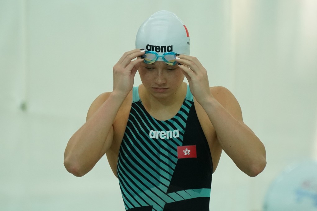 Siobhan Haughey at the Age Group Short Course Swimming Time Trial, in Victoria Park. Photo: Felix Wong