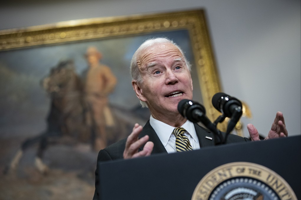 US President Joe Biden speaks at the White House on Wednesday.  Photo: EPA-EFE