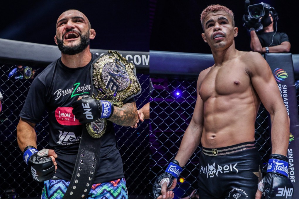 John Lineker (left) will defend his bantamweight MMA title against Fabricio Andrade in Kuala Lumpur. Photos: ONE Championship.
