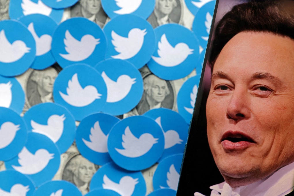 A photo of Elon Musk and Twitter logos atop US dollar banknotes seen in this illustration taken August 10, 2022. Photo: Reuters
