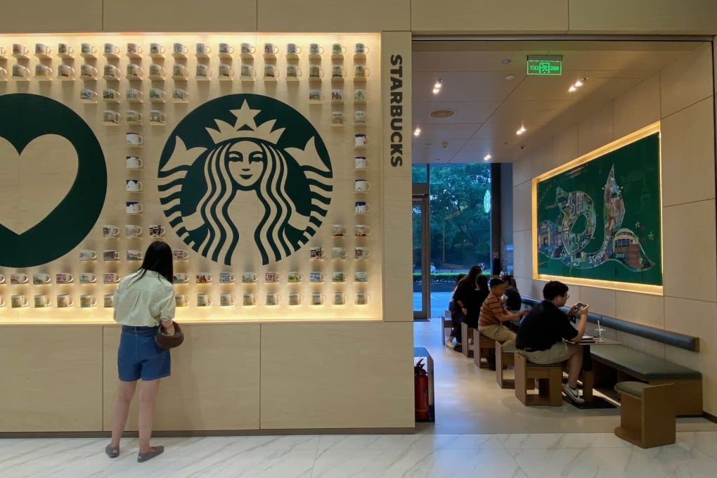 US coffee giant Starbucks opened its 6,000th mainland China store at Shanghai Lippo Plaza just before the Golden Week national holiday on October 1, 2022. Photo: SCMP/ Yaling Jiang