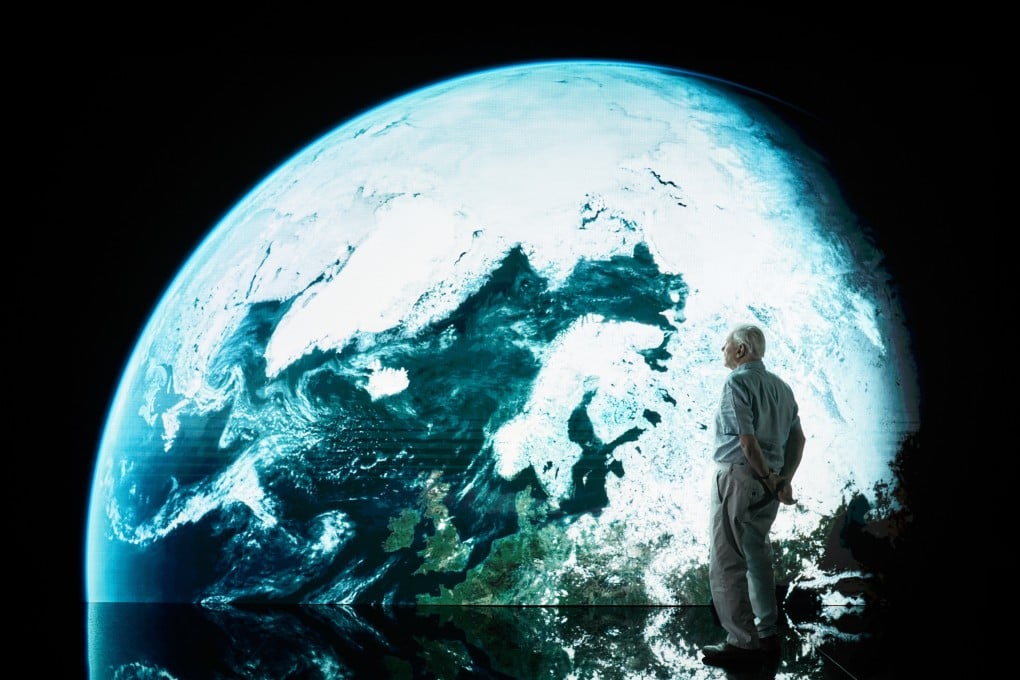 David Attenborough in Frozen Planet II. Photo: BBC Studios