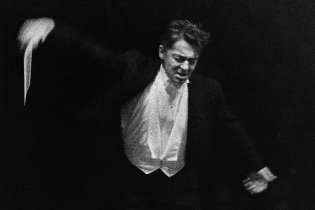Herbert von Karajan conducts a concert in the 1950s. The Vienna Philharmonic performed under his baton in Hong Kong’s Lee Theatre in 1959. Photo: Getty Images