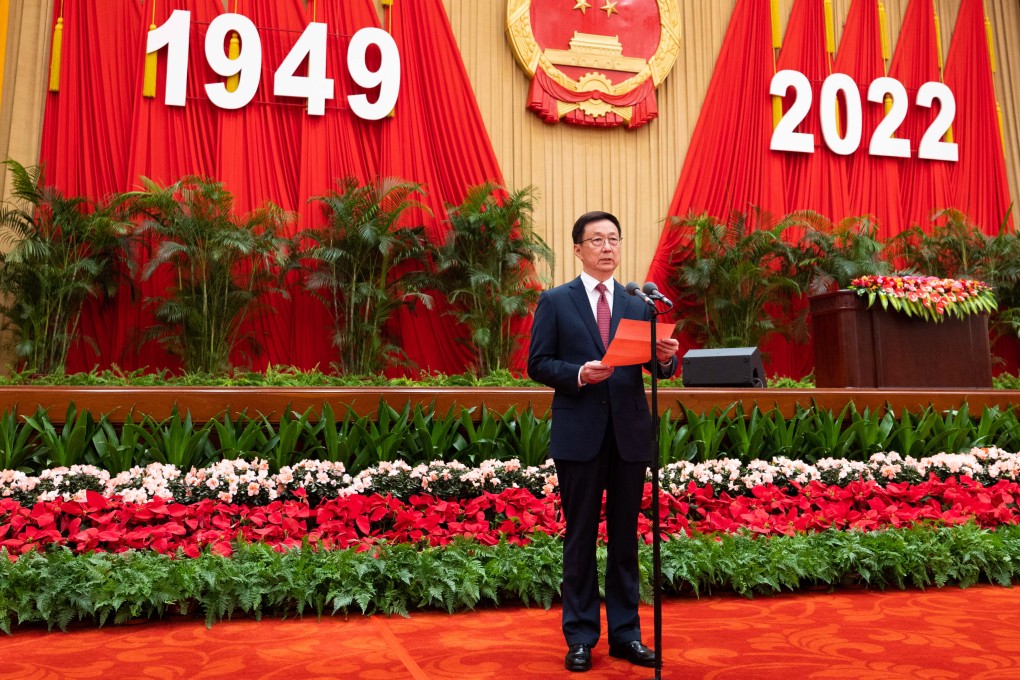 Vice-Premier Han Zheng, who has chaired the Central Leading Group on Hong Kong and Macau Affairs since 2018, was not among the 205 Central Committee members announced on Saturday. Photo: Xinhua