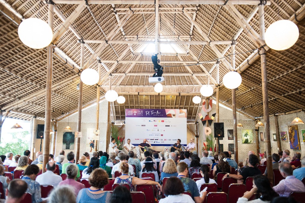 A scene from a previous year’s Ubud Writers & Readers Festival. After being forced online by the Covid-19 pandemic, the festival makes a full return to Ubud, central Bali. Photo: Ubud Writers & Readers Festival