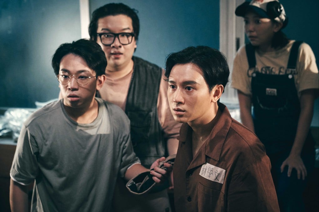 Sham Ka-ki (left) and Ling Man-lung (second right) in a still from Let It Ghost, co-starring So Chi-ho and Lam Chin-ting and directed by Wong Hoi. Rated IIB (Cantonese).