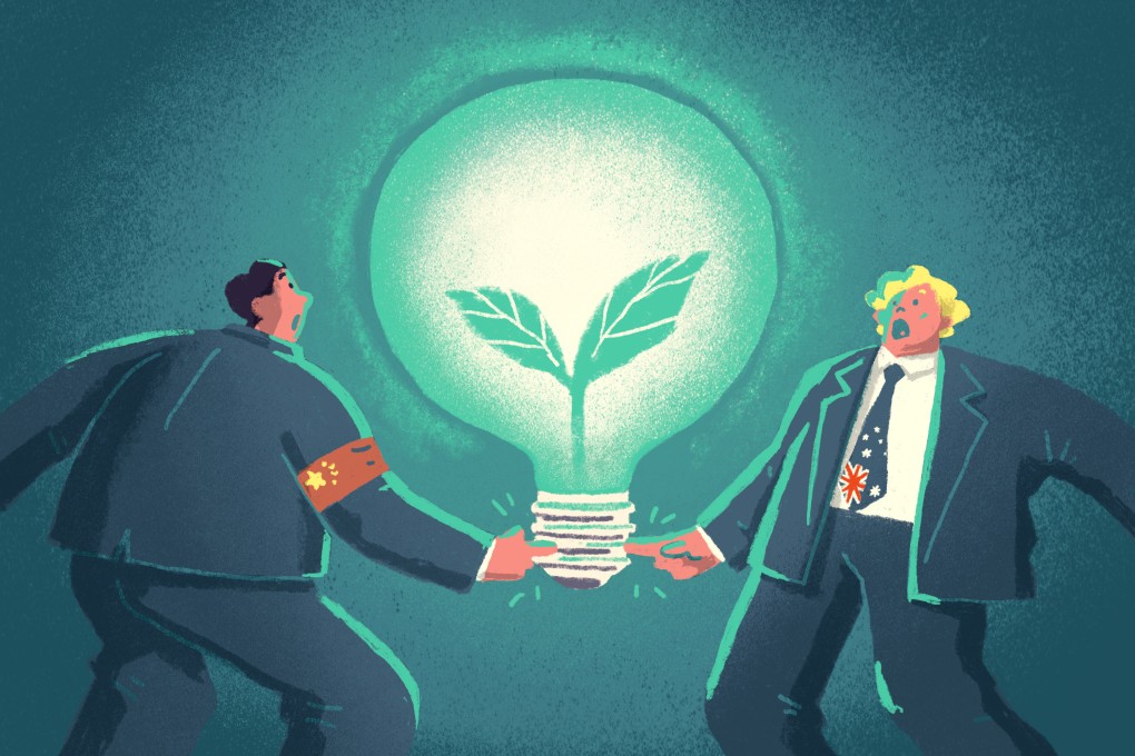 Partnering on clean energy could be the bright idea that China and Australia need to mend fences while helping to ensure that their people have enough power. Illustration: Perry Tse