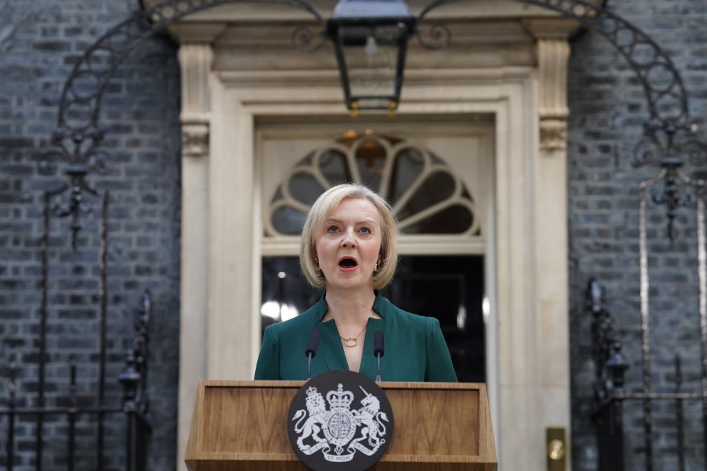 Liz Truss makes her final speech as prime minister. Photo: dpa