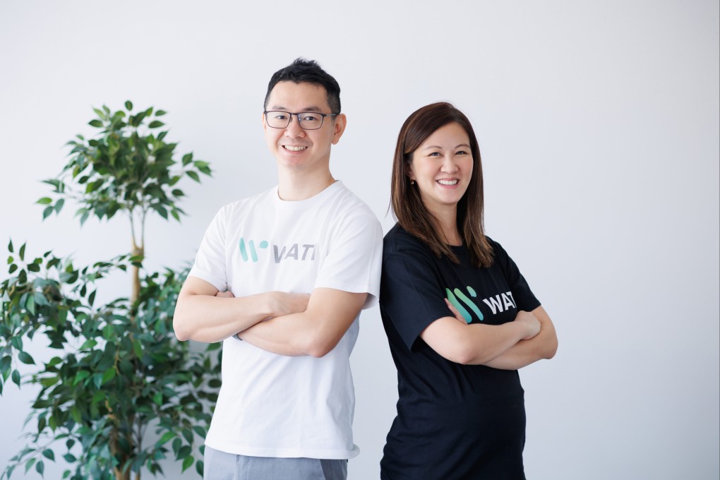 Ken Yeung (left) and Bianca Ho, co-founders of WATI, a Hong Kong-based software start-up. Photo: Handout