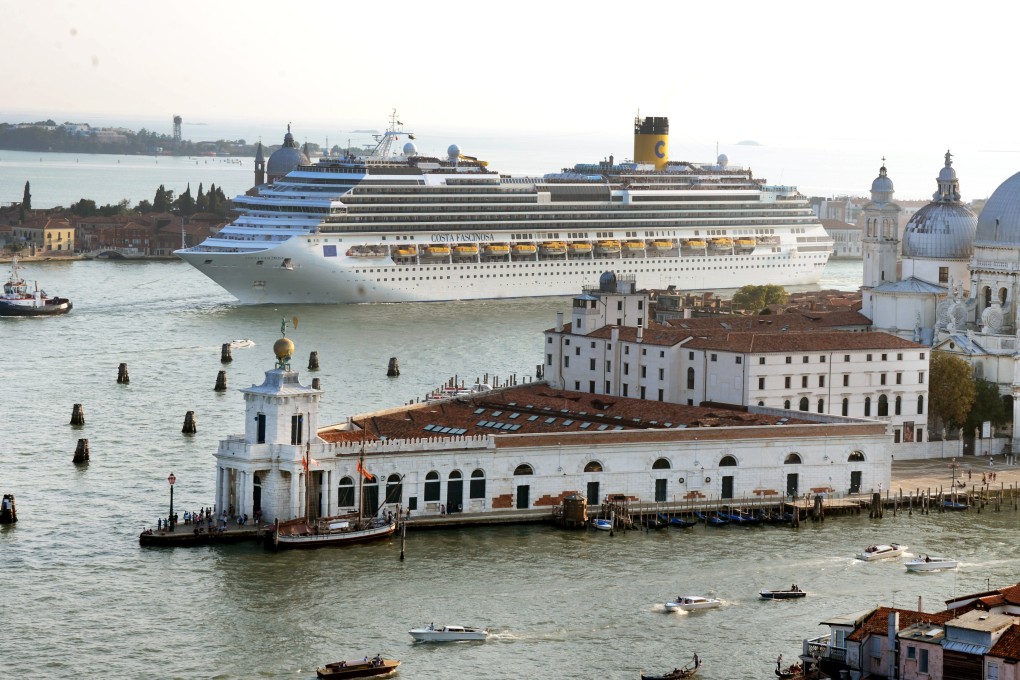 A Costa cruise ship in Venice. The cruise operator has decided to suspend operations in East Asia for the foreseeable future. Photo: Getty Images