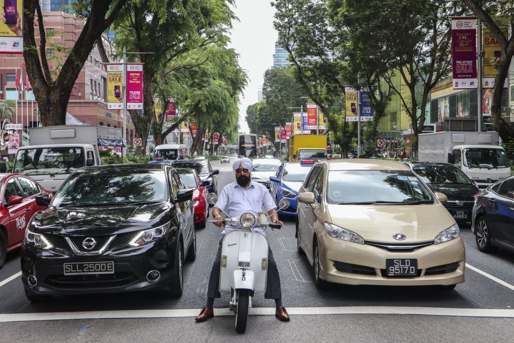 The cost of a new motorcycle permit in Singapore has increased more than 200 per cent over the past four years. Permits for entry-level cars are nearly triple what they cost in 2018. Photo: Roy Issa