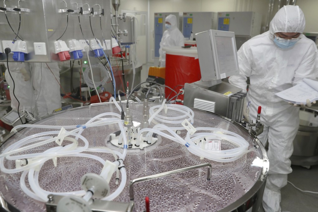 In what may be a world first, authorities in Shanghai have started administering an oral version of the Covid-19 vaccine in a bid to get more booster doses into people. Photo: AP