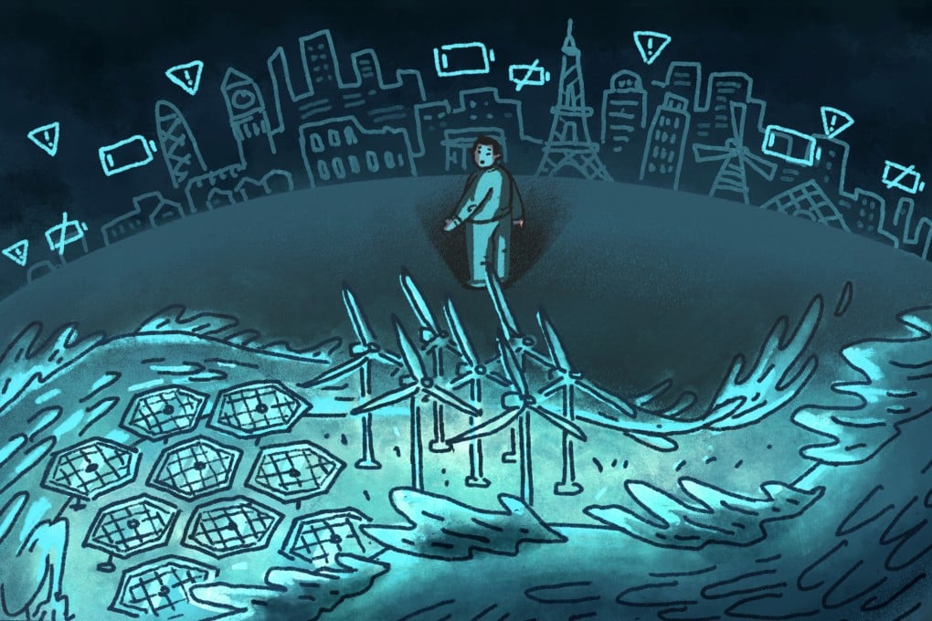 An energy crisis in Europe may push it closer to China, which is the world leader in renewables development. Illustration: Perry Tse