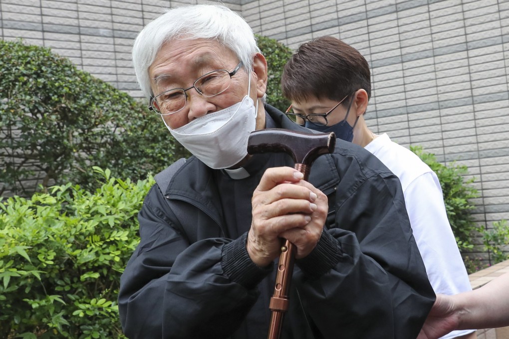 Cardinal Joseph Zen heads to an appearance in court earlier this year. Photo: Sam Tsang
