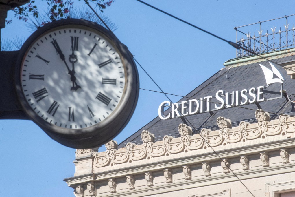 The logo of the Swiss bank Credit Suisse at the Paradeplatz square in Zurich on October 5, 2022. Photo: Reuters.