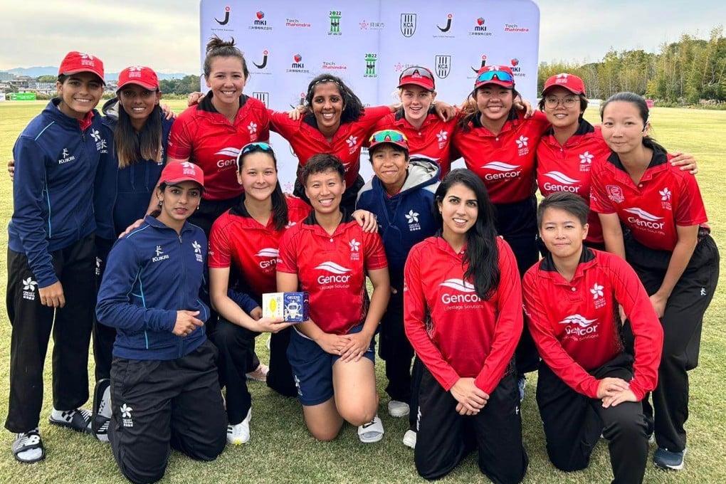 The Hong Kong squad cruised to a comfortable win the opening Women’s East Asia Cup match against Japan. Photo: Cricket Hong Kong