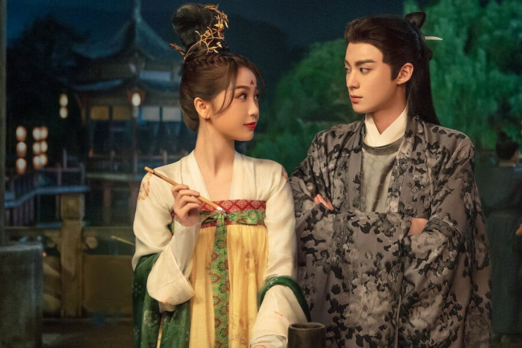Esther Yu Shuxin as Orchid (left) and Dylan Wang as Dongfang Qingcang in a still from Netflix Chinese romantic fantasy series Love Between Fairy and Devil. Photo: Netflix