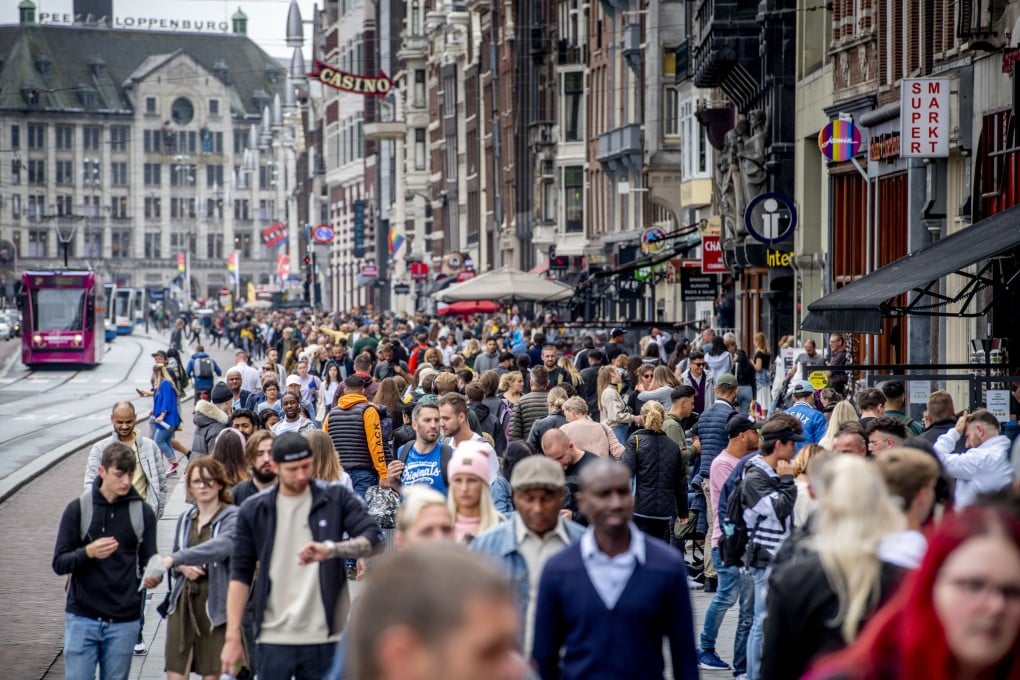 Kalverstraat, a busy street in Amsterdam, the capital of the Netherlands. Photo: Getty Images
