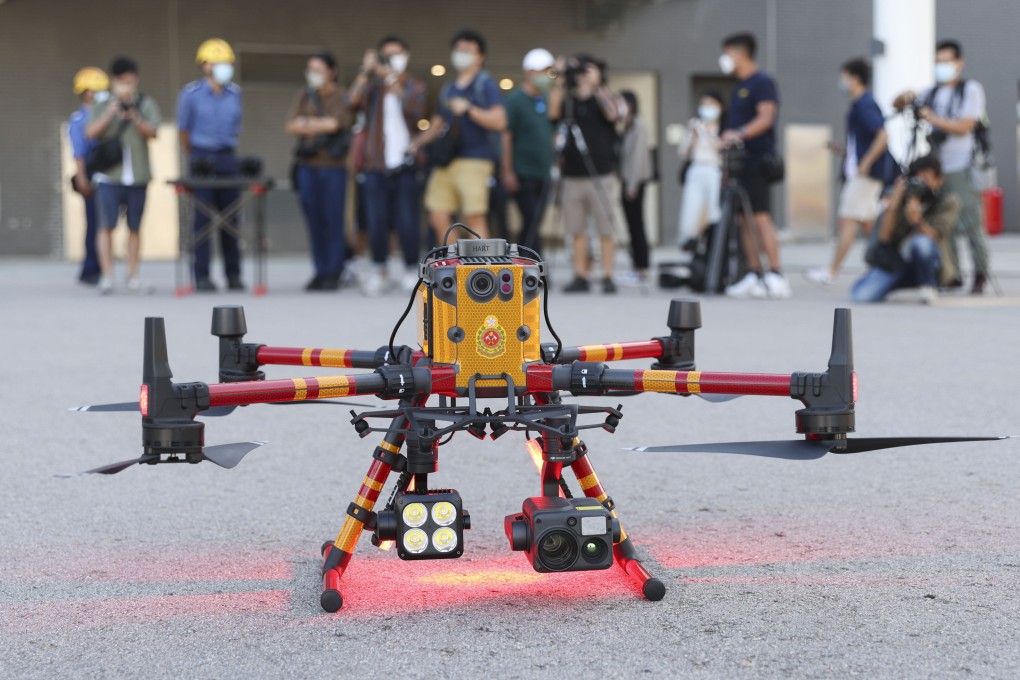 Drones operated by the Fire Service Department can take about 1,500 images per square kilometre. Photo: Yik Yeung-man