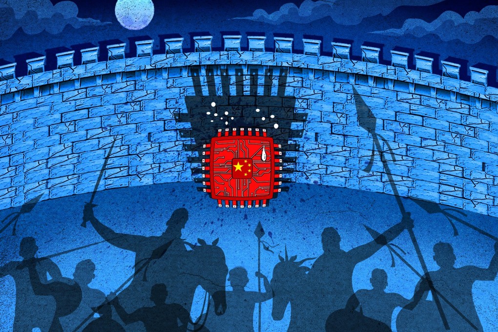 Washington’s push to curb progress in China’s semiconductor industry could be dire for many chip firms in the country. Illustration: Henry Wong