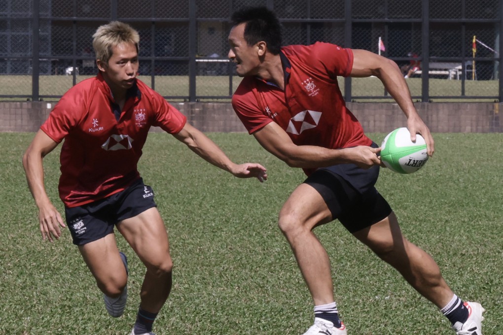 Mak Kwai-chung (left) and Salom Yiu Kam-shing put the final touches on their Sevens preparation. Photo: Jonathan Wong