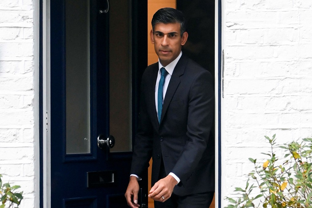 Rishi Sunak leaving his home in London. He will be the richest prime minister to occupy 10 Downing Street. Photo: Reuters