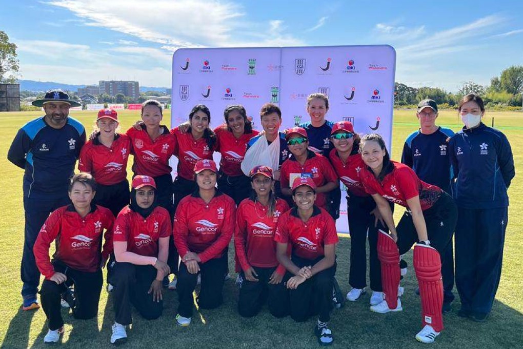 Hong Kong women’s T20 side all smiles after their second big win in Japan. Photo: Cricket Hong Kong