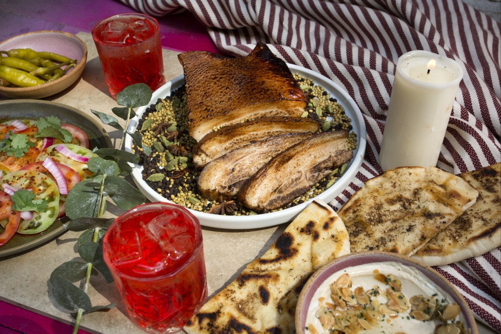 A selection of dishes at Bedu. Egyptian-Irish marketing manager Joseph Louli knows where to go in Hong Kong for the Middle Eastern and European flavours of his upbringing. Photo: Bedu