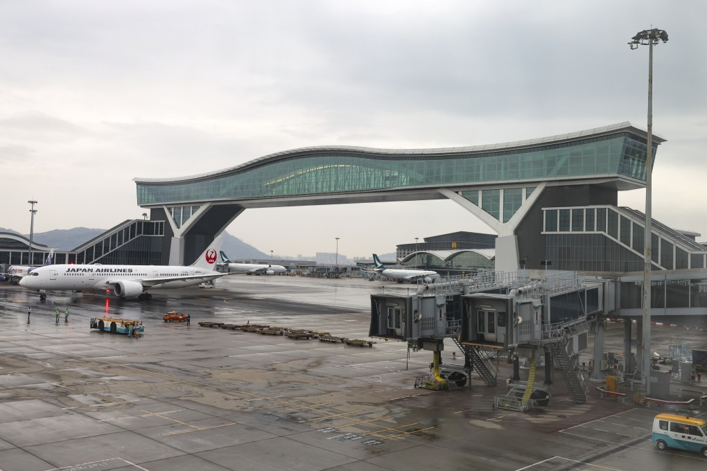The new Sky Bridge at the Hong Kong International Airport is part of a wider HK$9 billion (US$1.15 billion) expansion and upgrade of the airport’s infrastructure and facilities. Photo: Yik Yeung-man