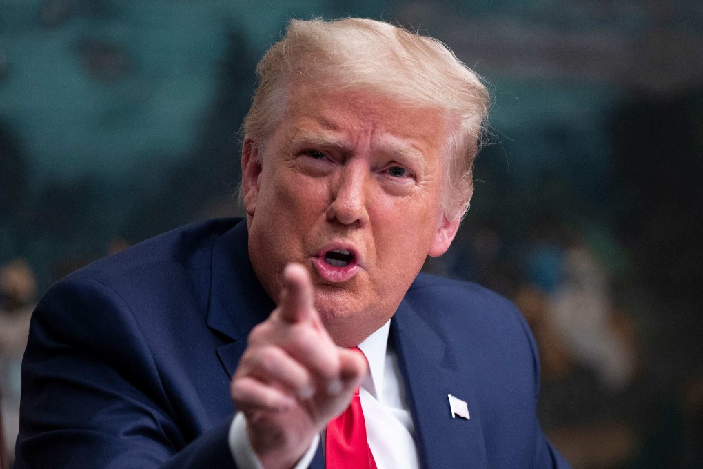 US President Donald Trump speaks to reporters at the White House in November 2020. Photo: AFP