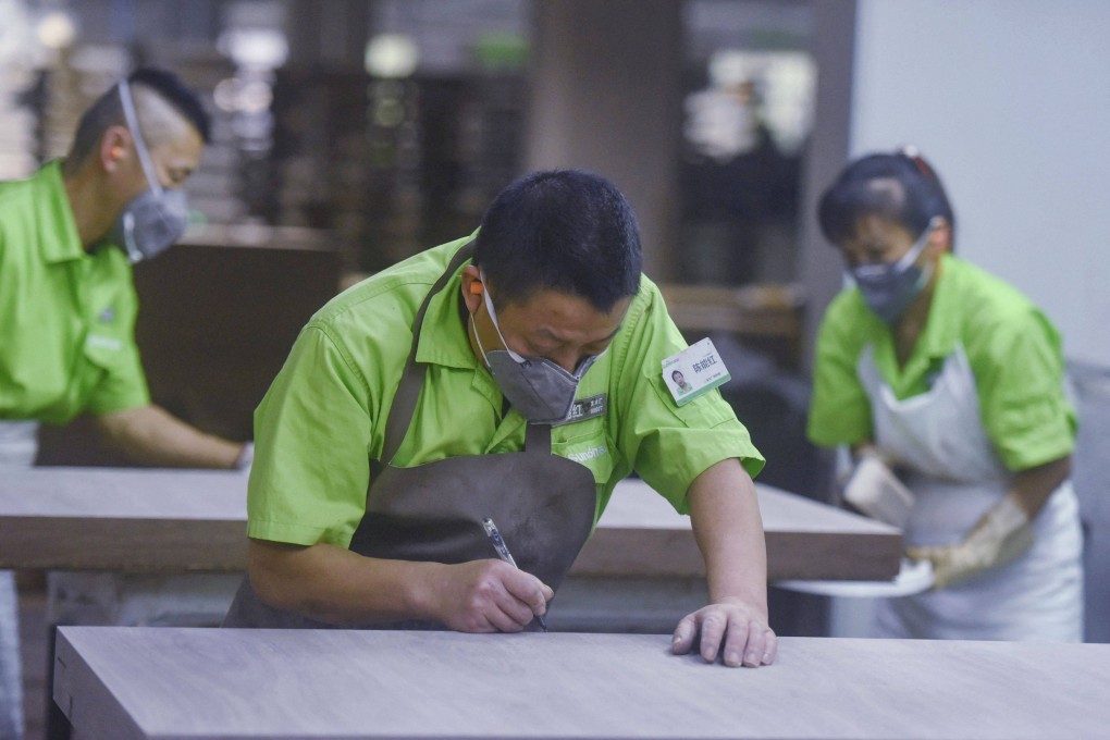 China’s Caixin/Markit manufacturing purchasing managers’ index (PMI) rose to 49.2 in October from 48.1 in September, data released on Tuesday showed. Photo: AFP