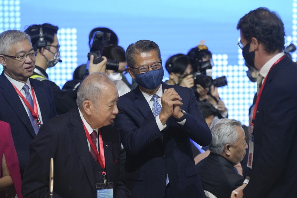 Hong Kong Financial Secretary Paul Chan attends the Global Financial Leaders’ Investment Summit held at the Four Seasons Hotel. Photo: Sam Tsang