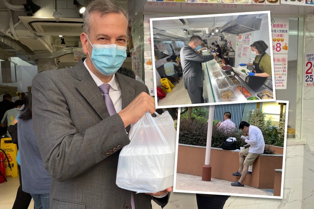 Hong Kong’s iconic cheap two-dish rice meal is enjoyed by top US diplomat in the city. Photo: SCMP composite