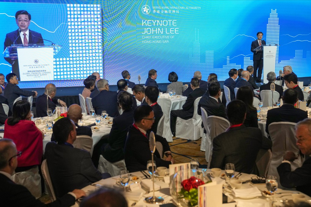 Hong Kong Chief Executive John Lee Ka-chiu attends the Global Financial Leaders’ Investment Summit. Photo: Sam Tsang