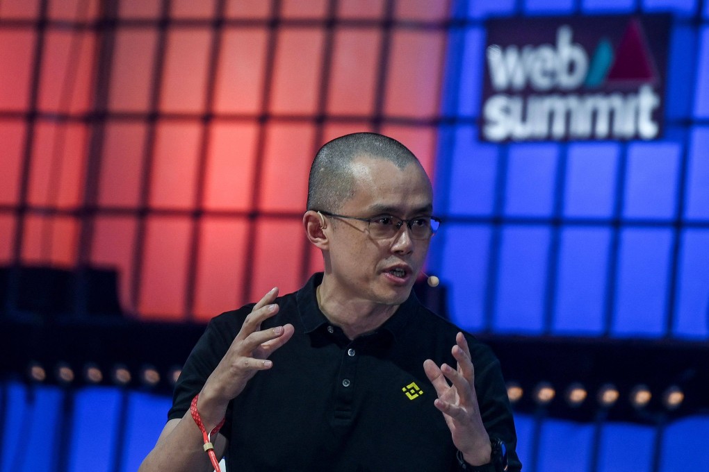 Binance Co-Founder and CEO Changpeng Zhao delivers a speech at the opening event of Europe’s largest tech conference, the Web Summit, in Lisbon on November 1, 2022. Photo: AFP