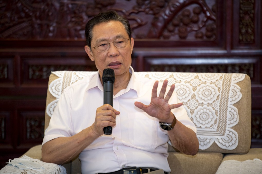 Top respiratory expert Zhong Nanshan told a World Flu Day symposium there was a risk in China and overseas of an influenza-Covid double whammy striking the population this winter. Photo: Handout