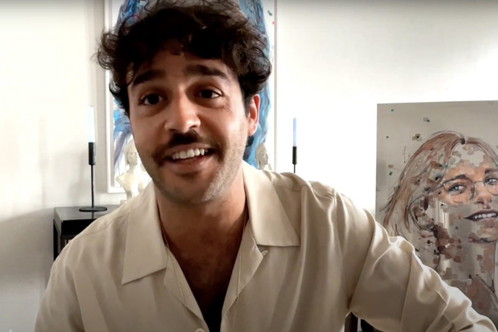 French painter David Djian, also known as Djiango, offers portrait services at the Hotel Métropole in Monte Carlo. Photo: YouTube