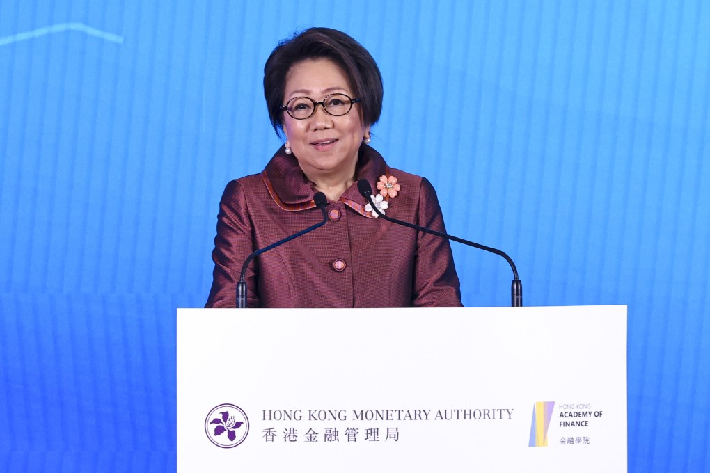 Laura Cha Shih May-lung, the chairwoman of Hong Kong Exchanges and Clearing, says connectivity is what defines Hong Kong as an international financial centre. Photo: KY Cheng