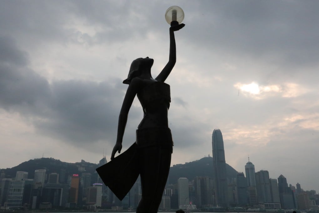 A view of the Hong Kong Film Award statue along the Avenue of Stars in 2021. Hong Kong’s much-vaunted future as a “centre for international cultural exchange” has been thrown into doubt, amid uncertainty around the “red line” regarding what can or cannot be shown in the city. Photo: Felix Wong