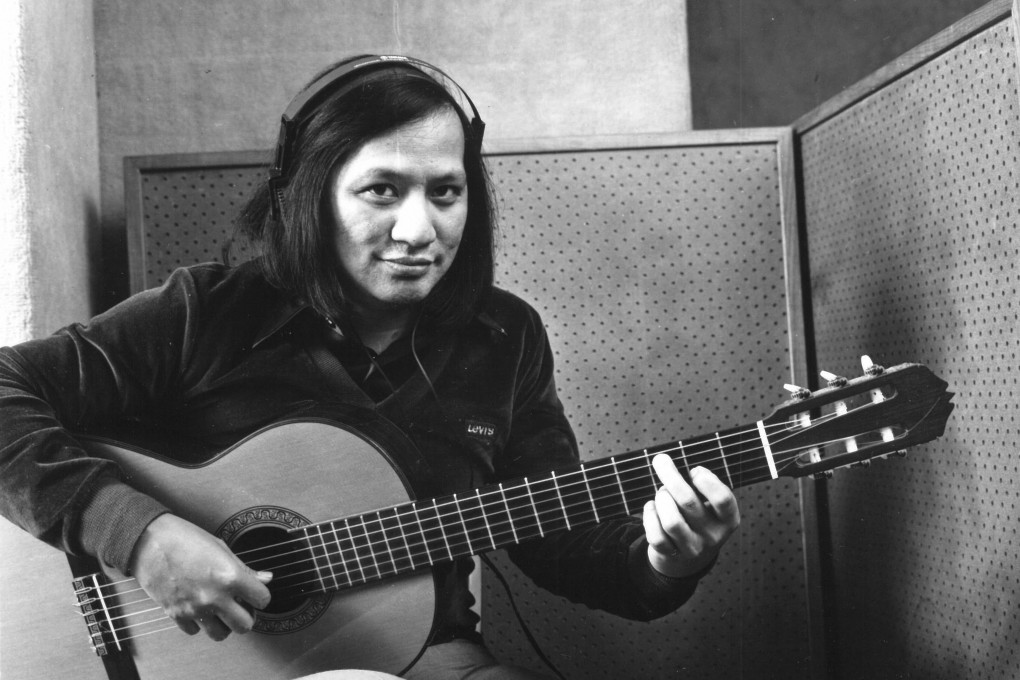 Tony Carpio records at his studio in the Causeway Centre in Causeway Bay around 1980. The Hong Kong jazz musician and band leader has died at the age of 82. Photo: courtesy of Rosalie Carpio