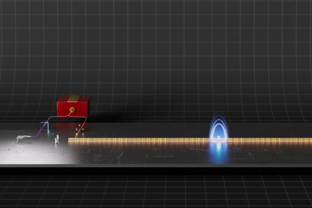 A team of Chinese researchers were able to turn a piece of wire into a source of laser-like light, a leap that could potentially improve security screening and smartphone communication speed. Photo: Handout