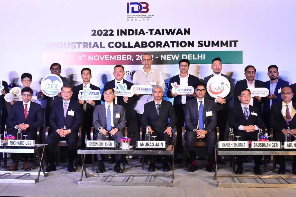 Attendees at the 2022 India-Taiwan Industrial Collaboration Summit in New Delhi on Thursday. Photo: Courtesy of FICCI via Twitter